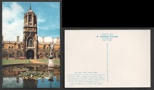 Oxford Christchurch Tom Tower University College Dixon Postcard. Clocks