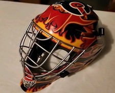 Calgary Flames Franklin Sports Street Goalie Mask Fraklin GFM 1500 Hockey
