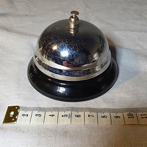 Metal desk service bell - service,