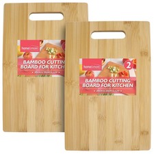2 Chopping Board Wood Bamboo
