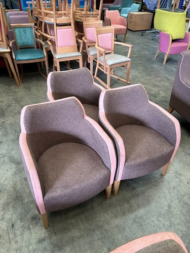 Brown tub chair - brown,