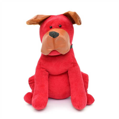 Door stop weighted red dog - weighted,