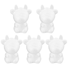 5pcs Cow Ornament Unfinished