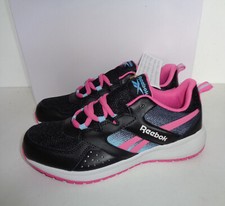 Reebok Girls New Casual Black Pink Trainers Shoes Junior RRP £42 UK Size 5