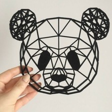 Geometric Panda Wall Art