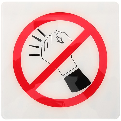 Reusable acrylic knocking - no,