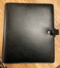 Black Leather Finsbury Filofax