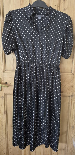 Primark black white polka - black,