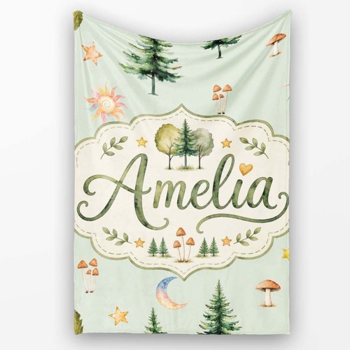 Soft fleece blanket - fleece, watercolor