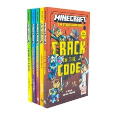 Minecraft Stonesword Saga Series 5 Books Set by Mojang AB Golems Game,Mobs Rule
