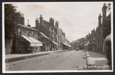 Postcard Uckfield Sussex shops High Street looking South RP
