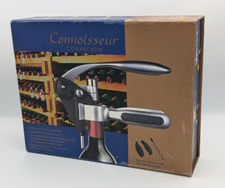 Connoisseur Deluxe Lever-Action Corkscrew Wine Bottle Opener used with box. READ
