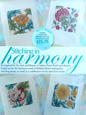 4 FLORAL ART NOUVEAU-STYLE CROSS STITCH CHARTS. SELLING FOR CHARITY ?