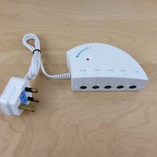 TELESTE MST141 TV AERIAL SPLITTER BOOSTER UNIT 1 IN 4 OUT 4 WAY WITH UK PLUG