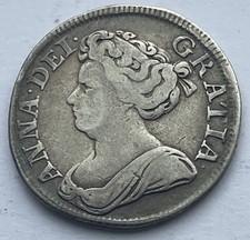 1714 Anne Silver Shilling Coin