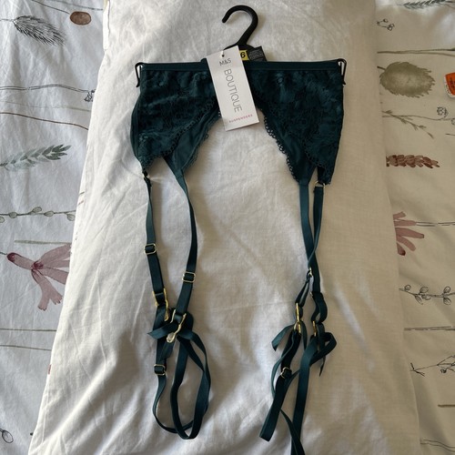 Boutique green lace mesh - m&s,
