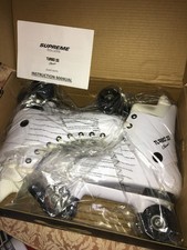 Supreme Turbo 33 Roller Skates White UK 11 EU 46 Inc Krypto Impulse Wheels - New