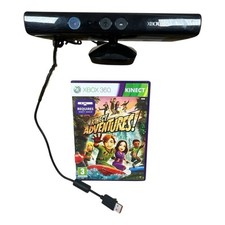 Xbox 360 Kinect Sensor & Kinect Adventures Game Bundle Tested PAL
