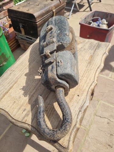 Large vintage wooden block old - vintage,
