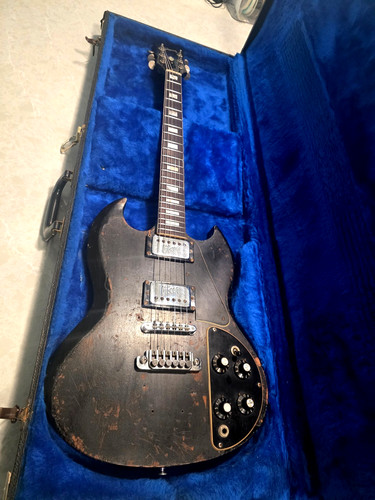 Gibson deluxe black - sg, (1972)
