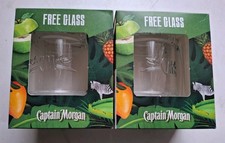 2 x Captain Morgan Glass