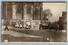 Postcard Horse Carriage Hearse