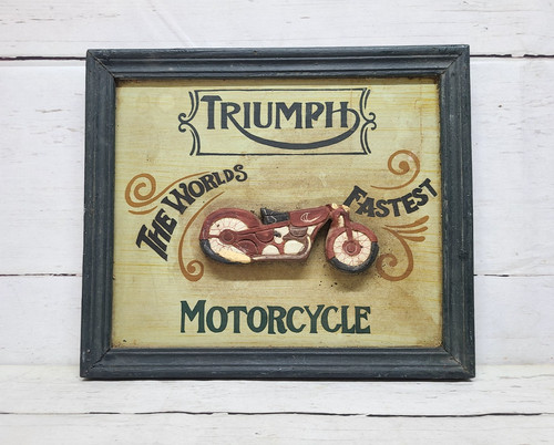 Vintage wooden triumph - vintage,