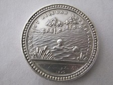 1905 UK Royal Humane Society Silver Lifesaving Medal HMS Conway School Ship