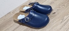 Futuro Blue Leather Wooden