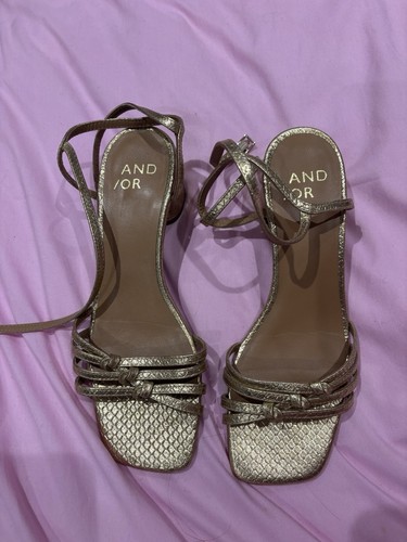 Gold heels and women - gold, women's