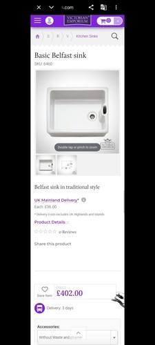 Traditional belfast sink i - ,