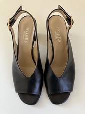 HOBBS BLACK PEEP TOE SLING