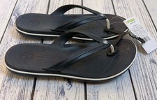 Crocs CrocBand Flip Flops Ladies Summer Shoes Navy UK 6