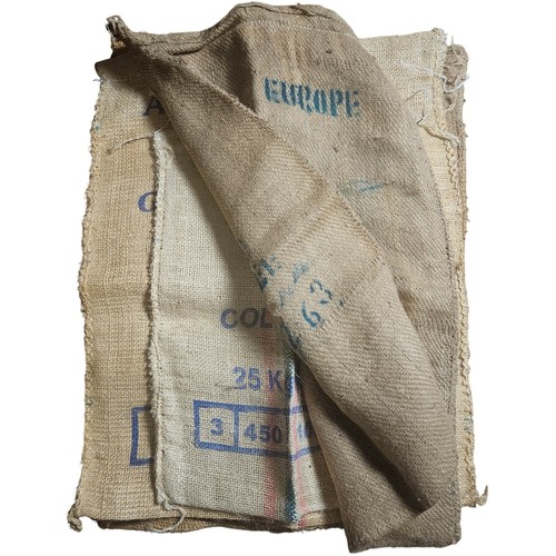 Vintage lot coffee bean - bean, burlap