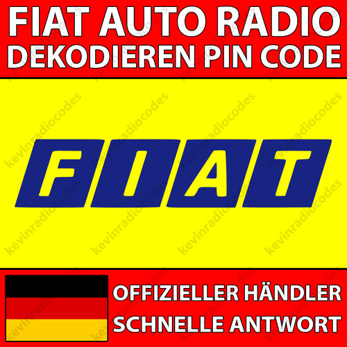 Fiat radio decoding pin - ✅fiat,