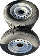 4x 165r13c trailer wheels and tyres 8Ply 4 Stud 5.5" PCD 165R13 165 R13C x4 
