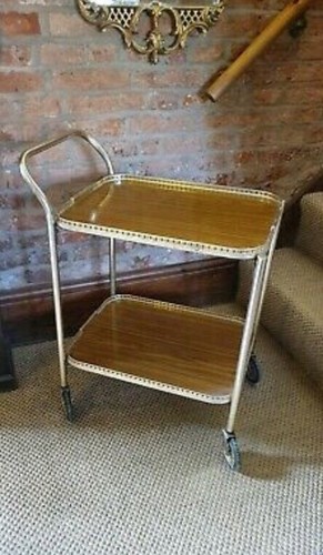 Vintage drinks trolley bar - drinks, trolley,