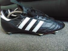 Vintage 2011 Adidas World Cup Black Leather Soft Ground Football Boots Size UK 9