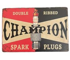 'CHAMPION SPARK PLUG' TIN SIGN