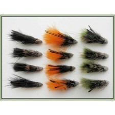 Muddler Minnow Trout Flies, 12