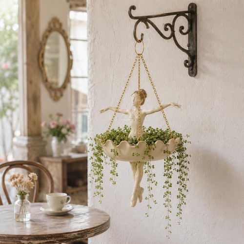 Ballet dancer hanging planter - dancer,