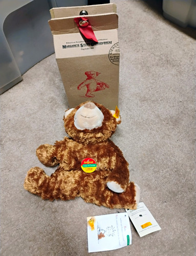 Steiff brown teddy bear plush - teddy,