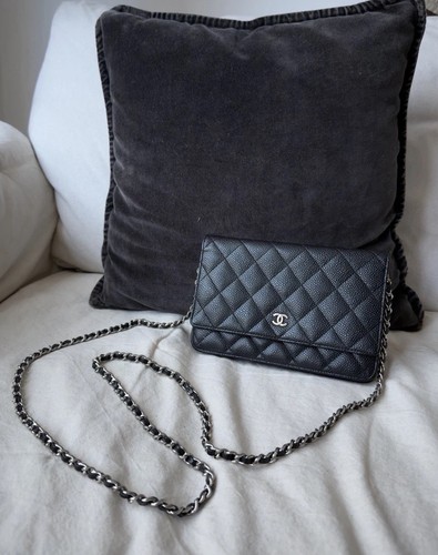 Chanel black caviar leather - chanel,