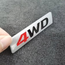 4WD Logo Metal Car Trunk Rear Tailgate Emblem Badge Decal Sticker Accessories