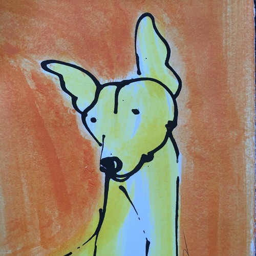 Original signed ink - sketch, of