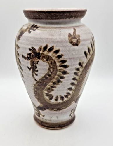 Vintage studio pottery vase - vintage,