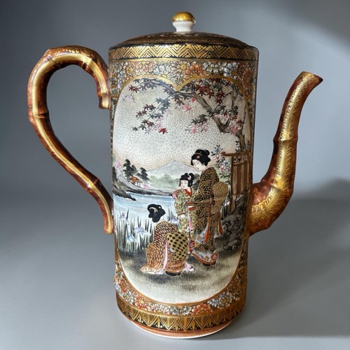 Japanese satsuma pottery tea - pottery,
