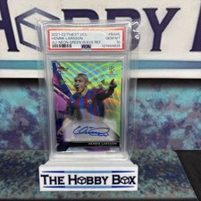 2021-22 Finest UCL - Henrik Larsson - AU - Neon Green Wave Refractor /99