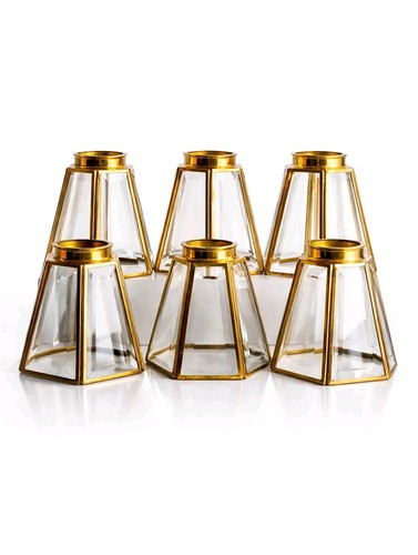 Vintage beveled glass lamp - 6,
