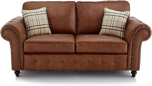 Oakland tan brown chesterfield - oakland,